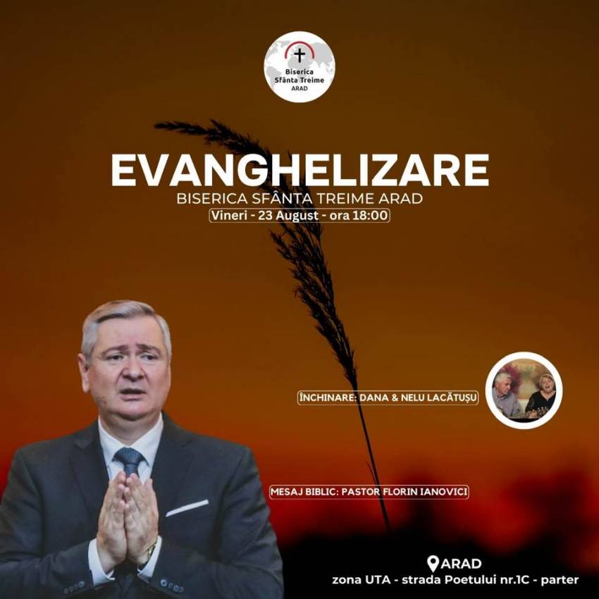 Florin Ianovici la Biserica Sfânta Treime Arad