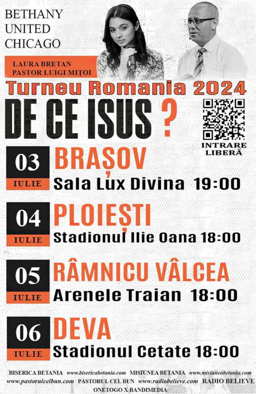 Misiunea Betania Chicago - TURNEU ROMÂNIA 2024