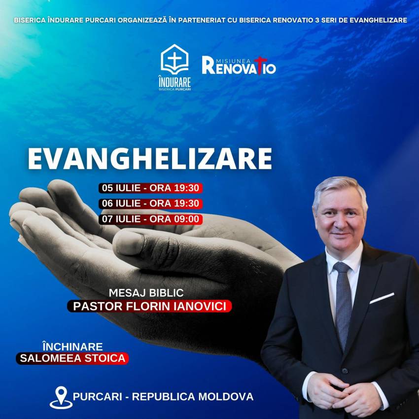 Evanghelizare cu Florin Ianovici în Purcari, Republica Moldova