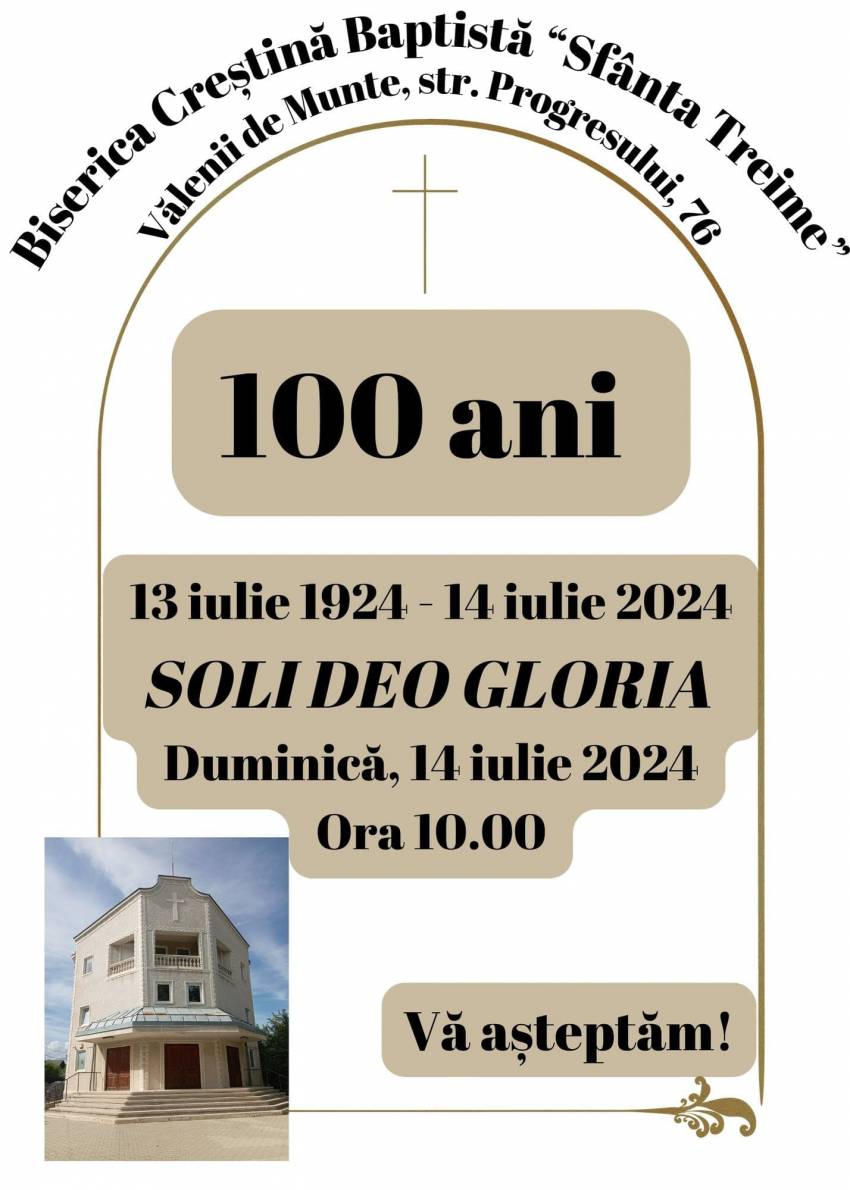 Aniversare 100 de ani la Biserica Sfânta Treime Vălenii de Munte