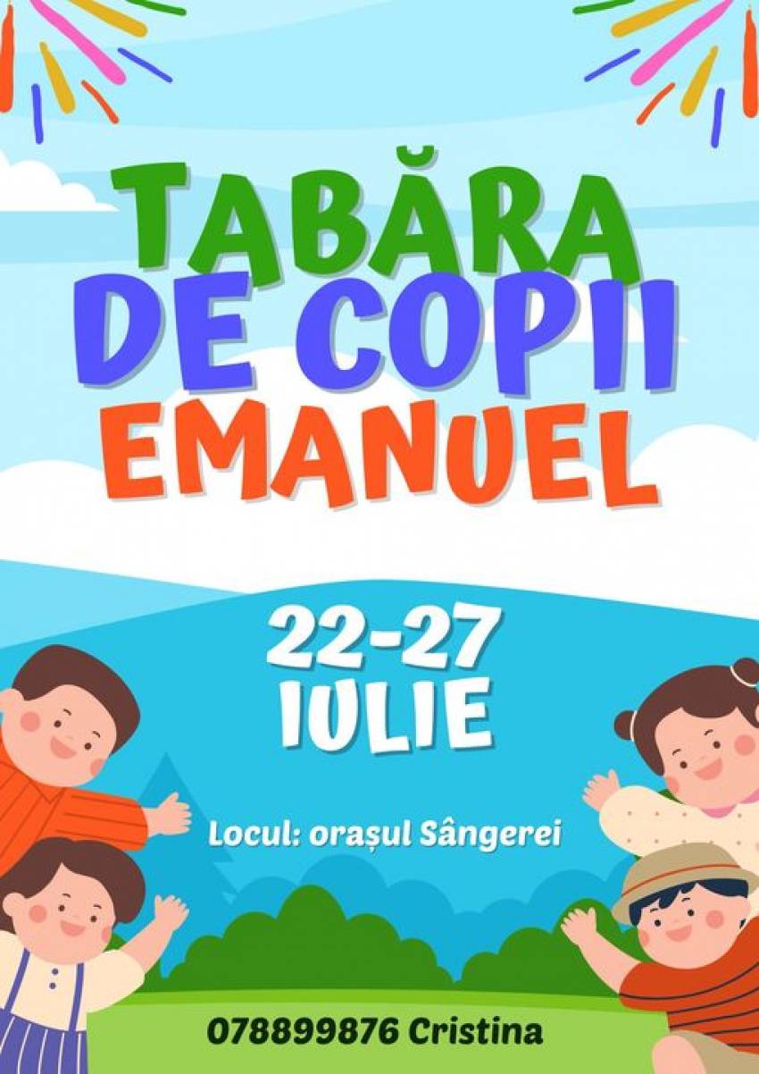 Tabără de copii la Sângerei, Republica Moldova