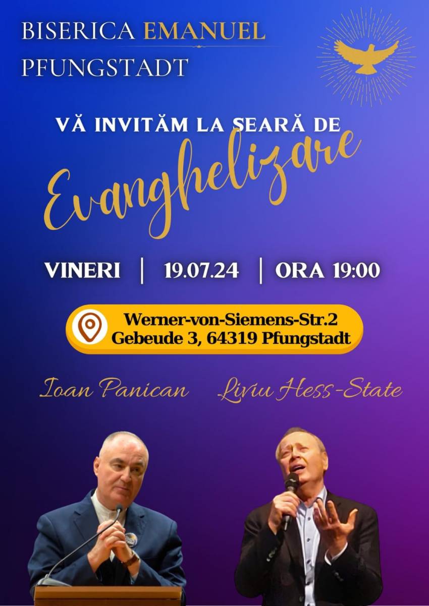 Ioan Panican la Biserica Emanuel Pfungstadt
