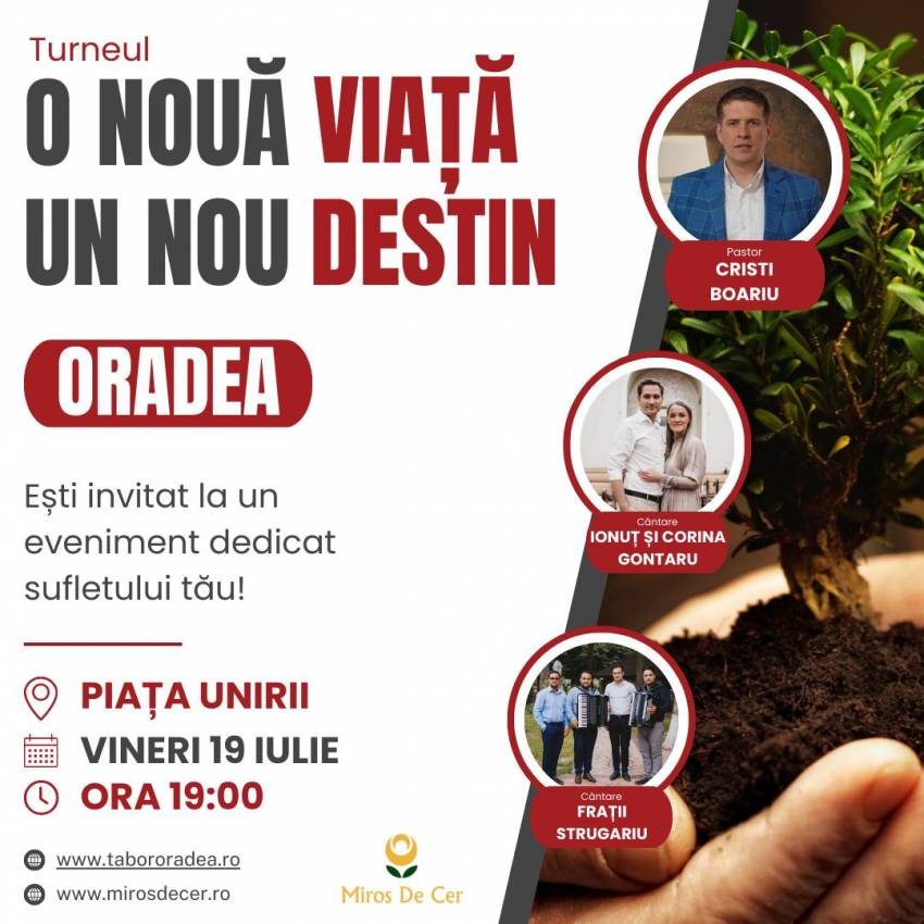 Evanghelizare cu Cristi Boariu în Piața Unirii Oradea