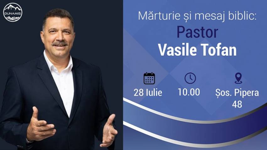 Vasile Tofan la Biserica Dunamis București