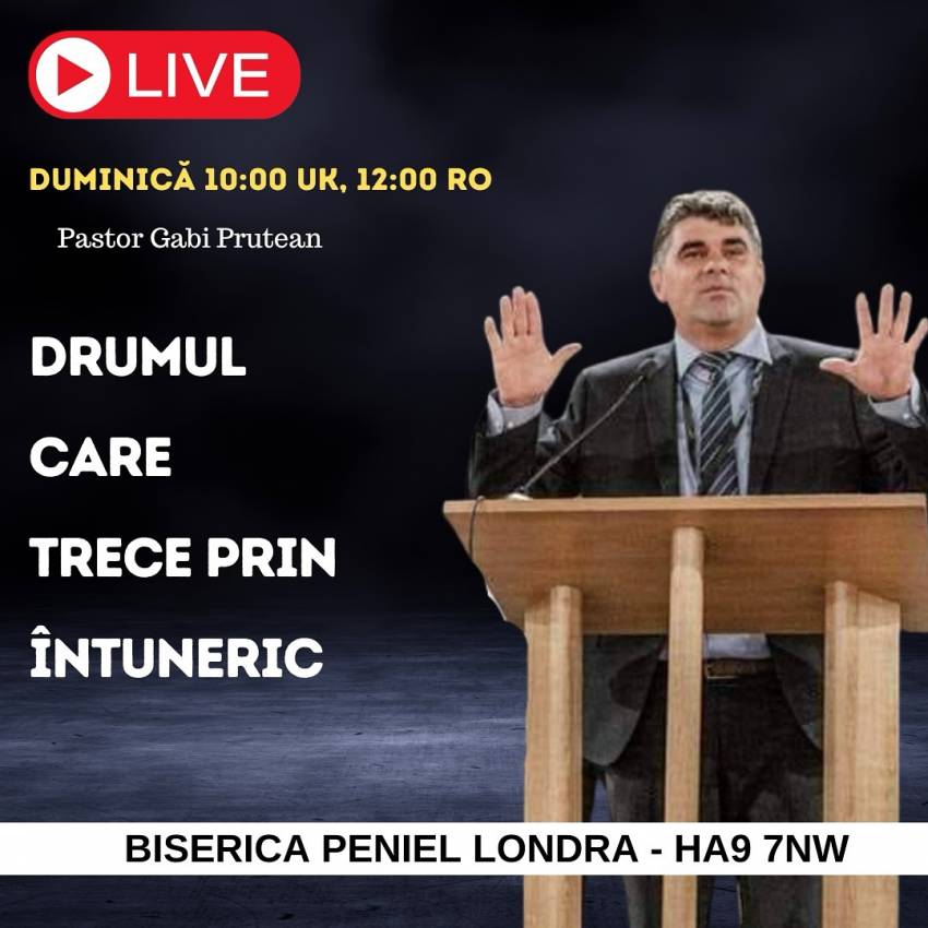Gabriel Pruteanu la Biserica Peniel Londra