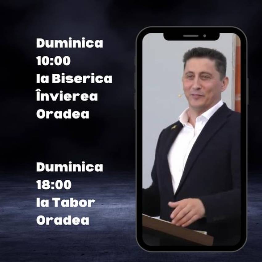 Tiberiu Pop la Bisericile Învierea și Tabor din Oradea