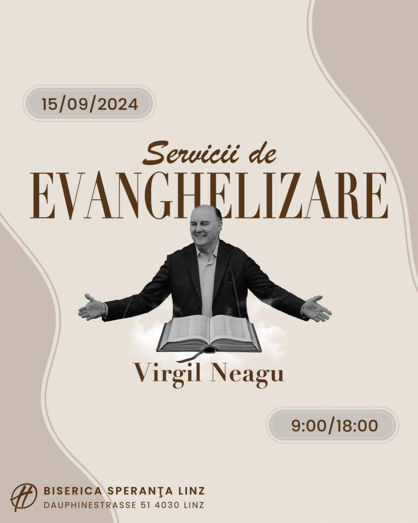 Virgil Neagu la Biserica Speranţa Linz
