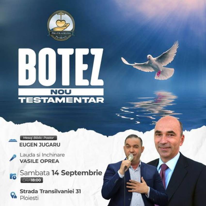 Botez la Biserica ProFiladelfia Ploiești
