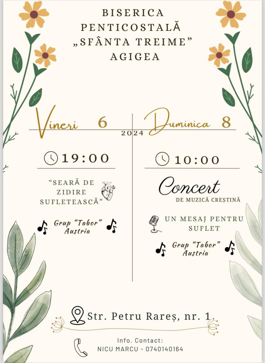 Concert la Biserica Sfânta Treime Agigea