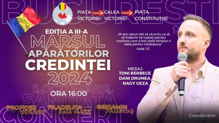 Tony Berbece ◉ Manifestul Marșului Apărătorilor Credinței Ediția a III-a 2024