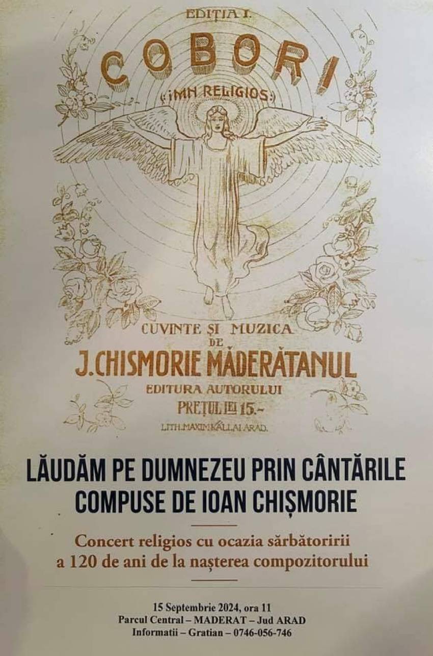 UPDATE: CONCERT RELIGIOS, PARCUL CENTRAL MADERAT, JUDEȚUL ARAD
