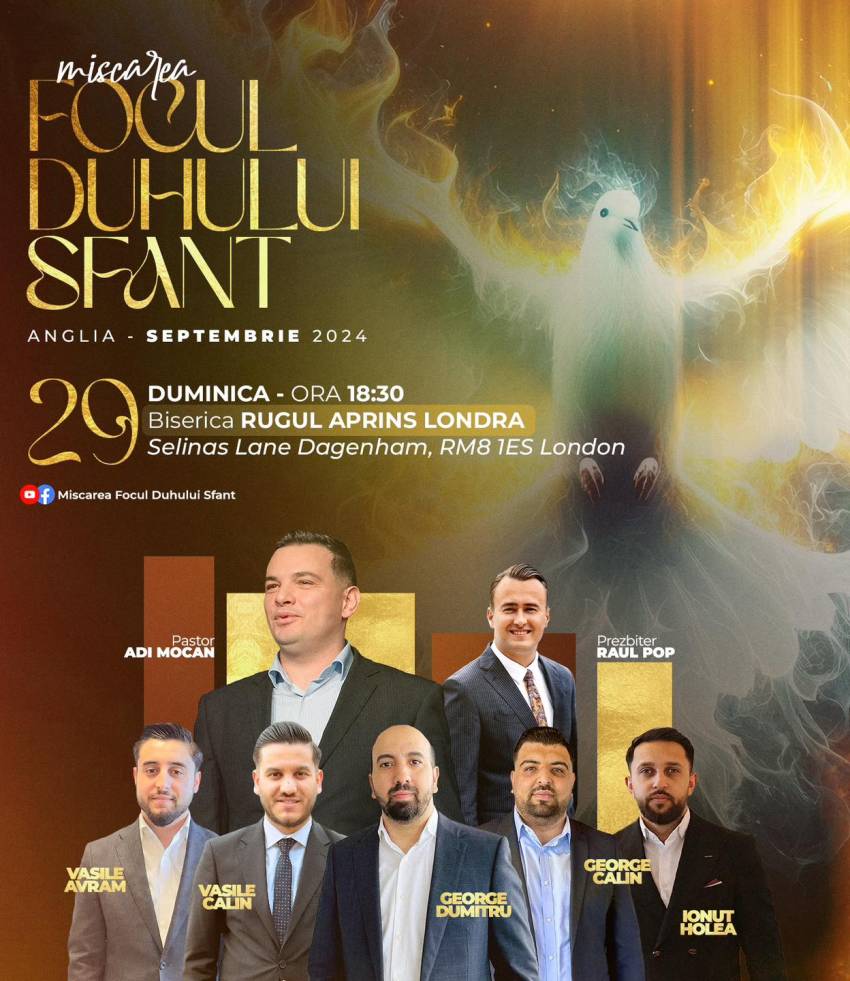 Adi Mocan la Biserica Rugul Aprins Londra