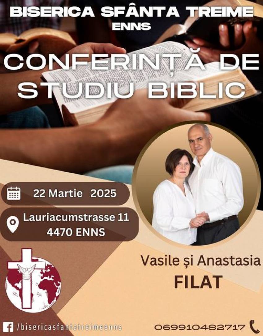Conferință de studiu biblic la Biserica Sfânta Treime Enns