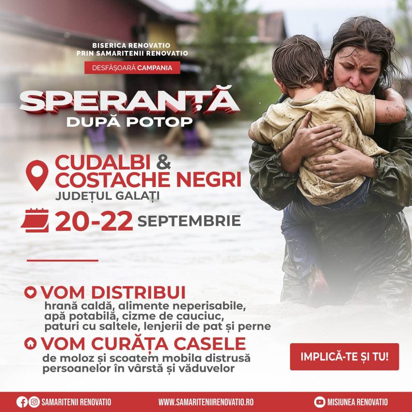 Samaritenii Renovatio: Speranţă după potop