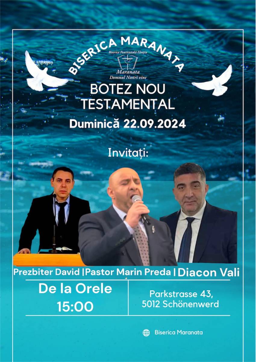 Botez la Biserica Maranata Schönenwerd