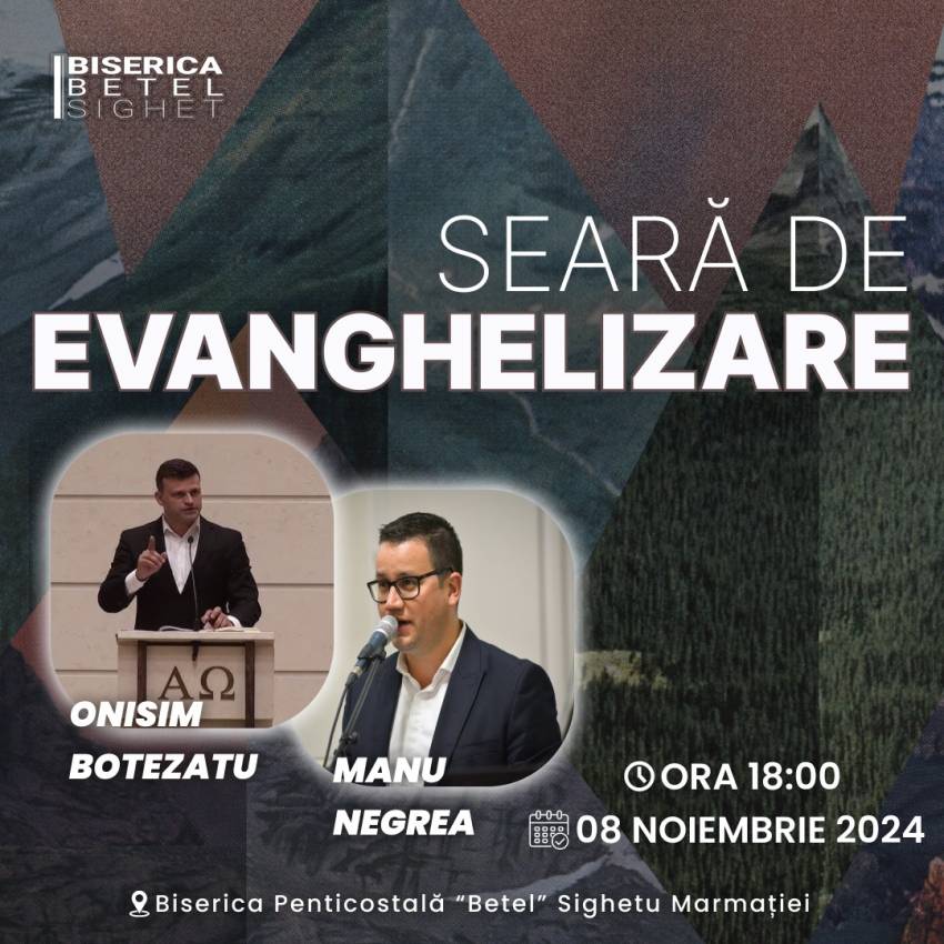 Onisim Botezatu la Biserica Betel Sighet