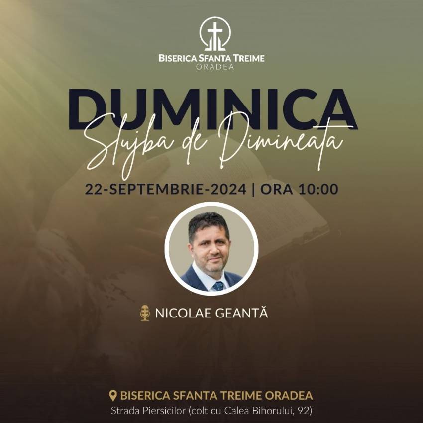 Nicolae Geantă la Biserica Sfânta Treime Oradea