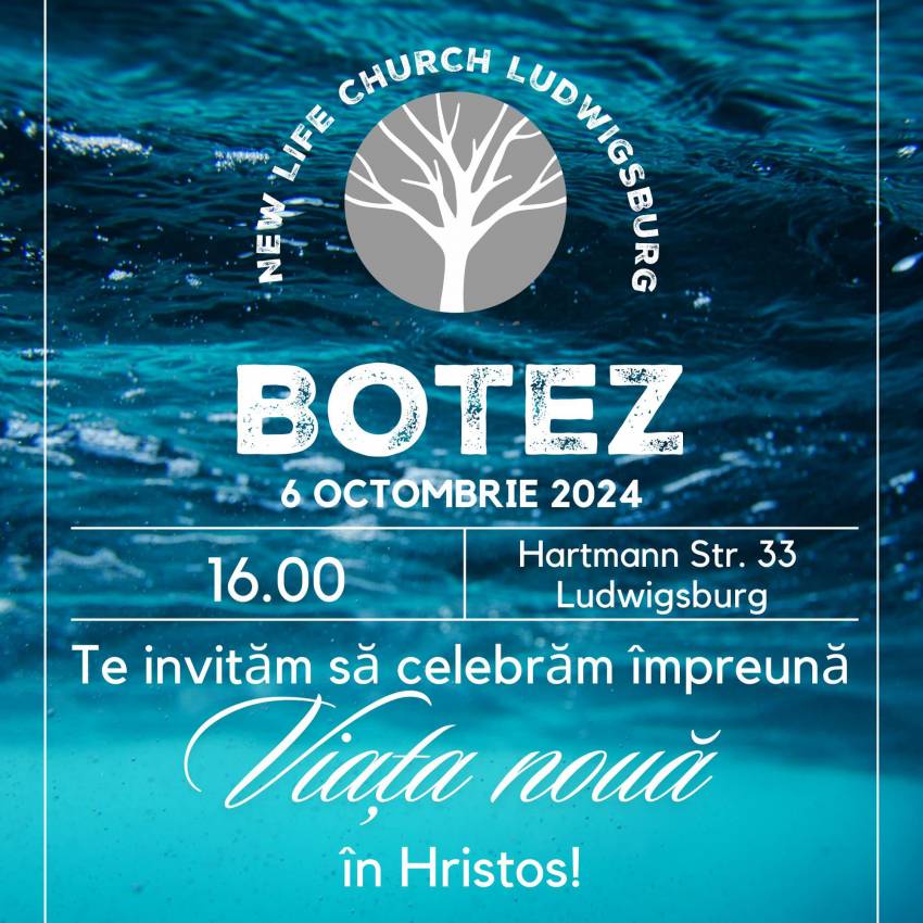 Botez la Biserica Viața Nouă Ludwigsburg