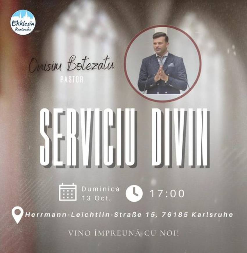 Onisim Botezatu la Biserica Ekklesia Karlsruhe