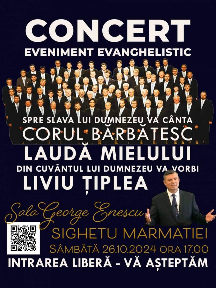 Eveniment evanghelistic la Sala “George Enescu” Sighetu Marmaţiei