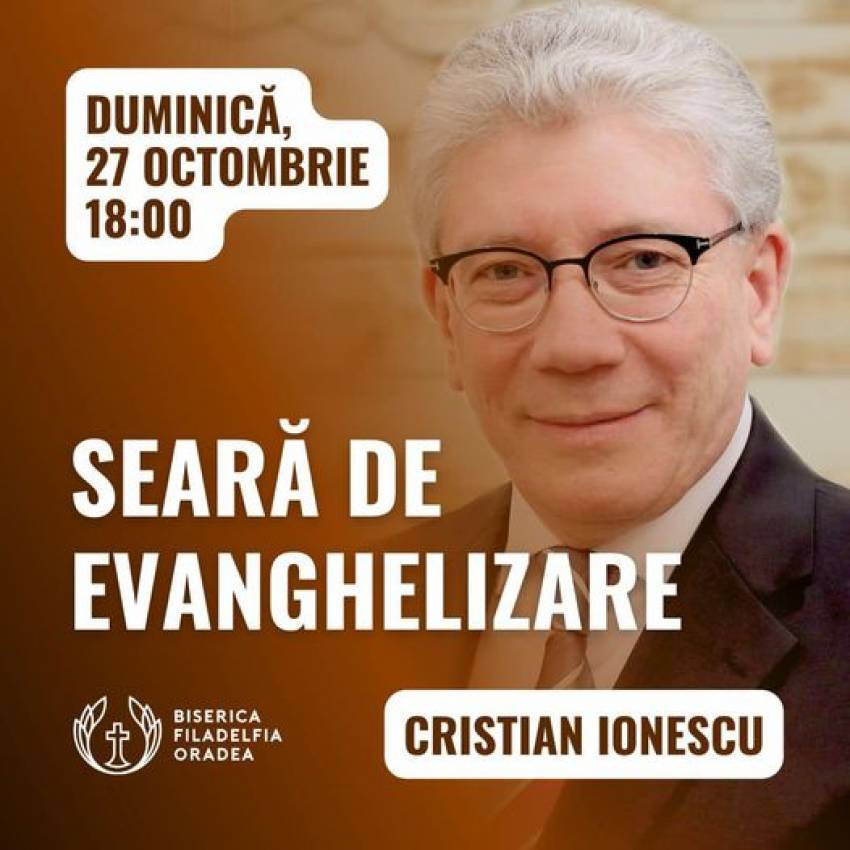 Cristian Ionescu la Biserica Filadelfia Oradea