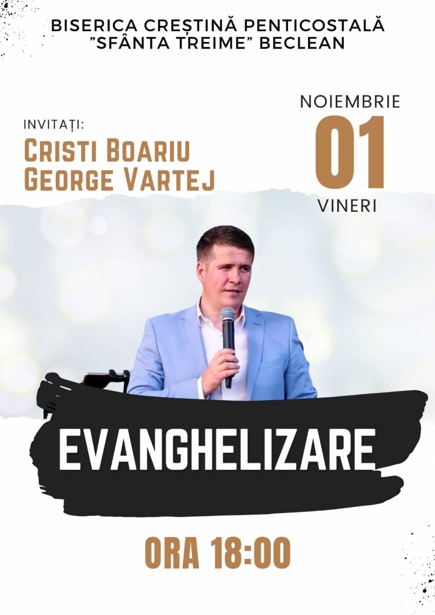 Cristi Boariu la Biserica Sfânta Treime Beclean
