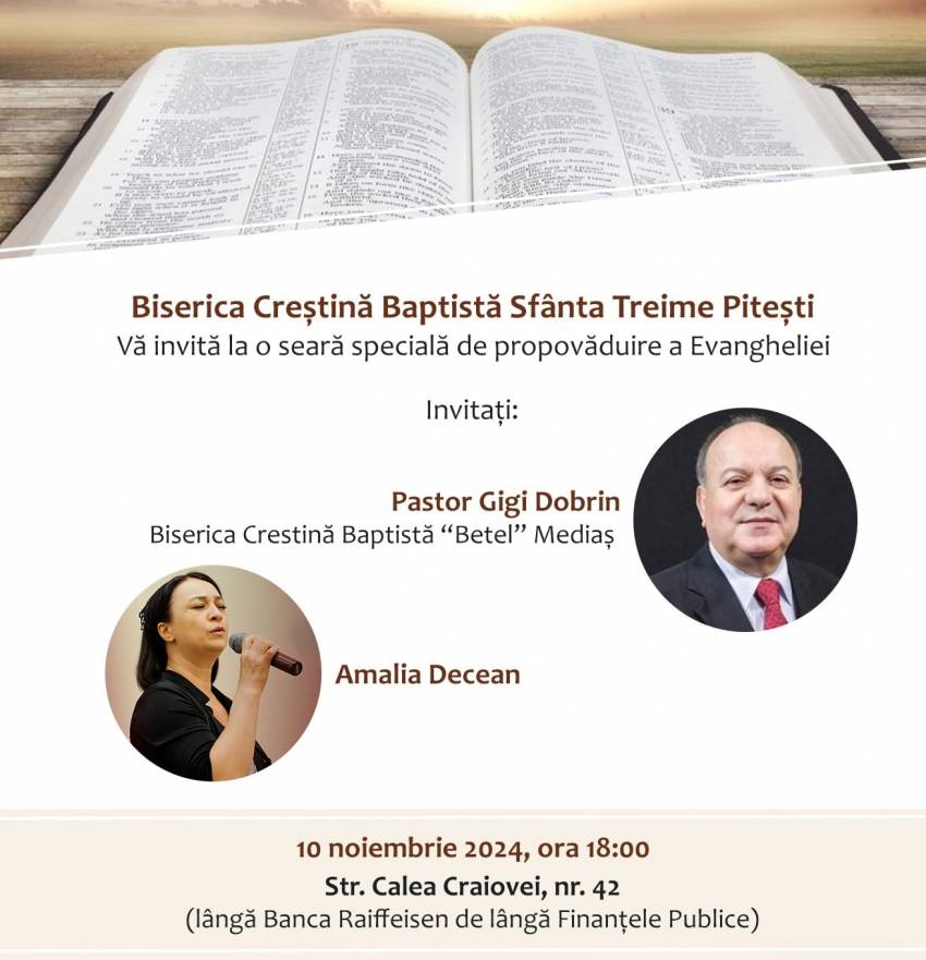 Gigi Dobrin & Amalia Decean la Biserica Sfânta Treime Pitești
