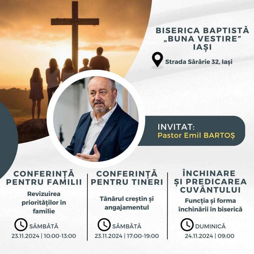 Emil Bartoș la Biserica Buna Vestire Iași