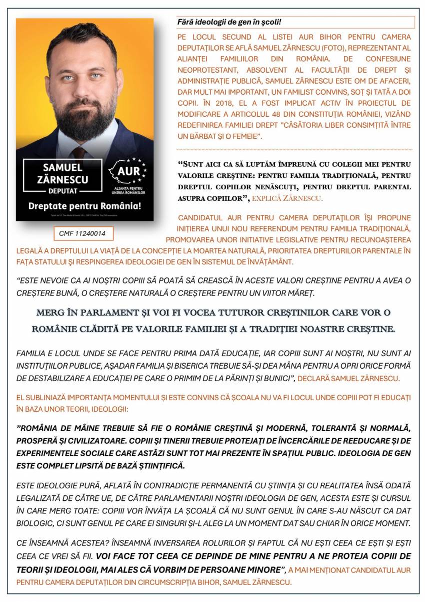 Evanghelici în lupta politică: Samuel Zărnescu