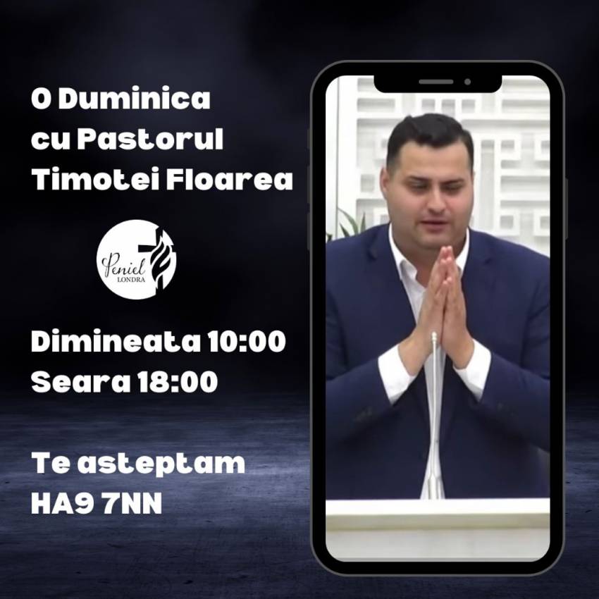 Timotei Floarea la Biserica Peniel Londra