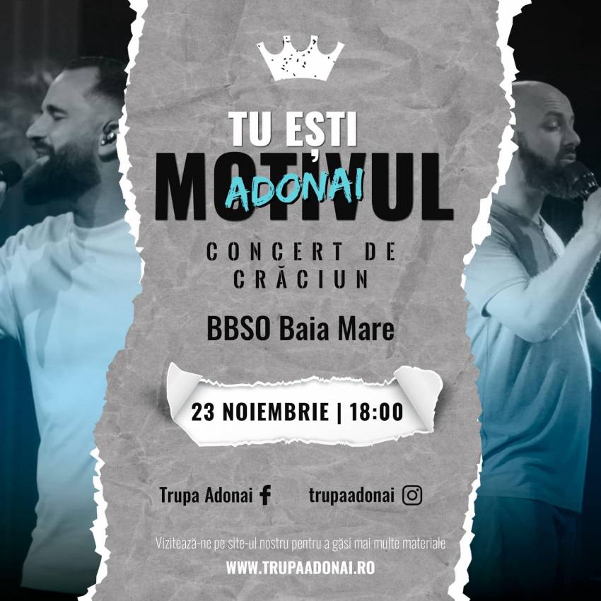 Concert de Crăciun cu Trupa Adonai la BBSO Baia Mare