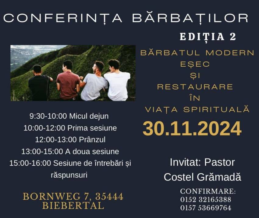 Conferința Bărbaților la Gemeinde - Gottes Giessen / Biebertal