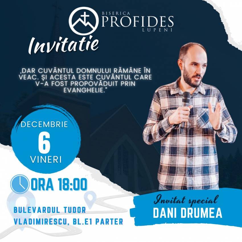 Dani Drumea la Biserica Profides Lupeni