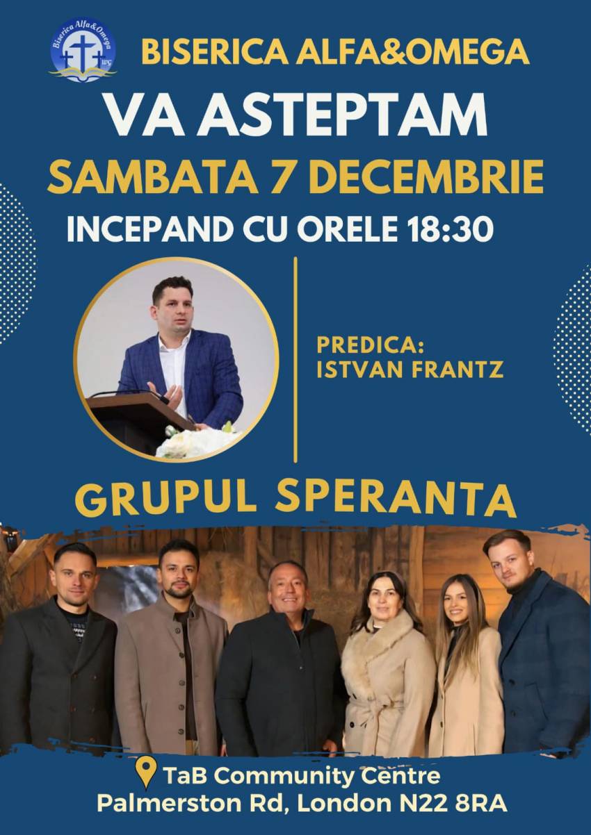 Misiunea Speranța la Biserica & Alfa Omega Londra