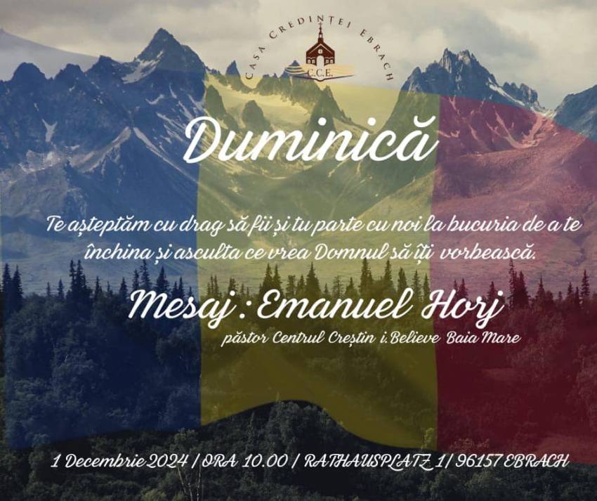 Emanuel Horj la Biserica Casa Credinţei Ebrach