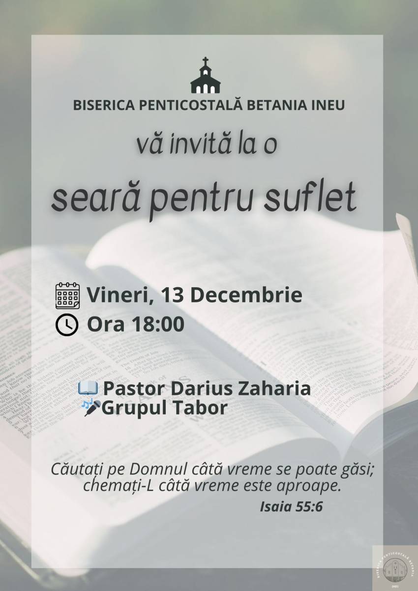 Darius Zaharia & Grupul Tabor la Biserica Betania Ineu