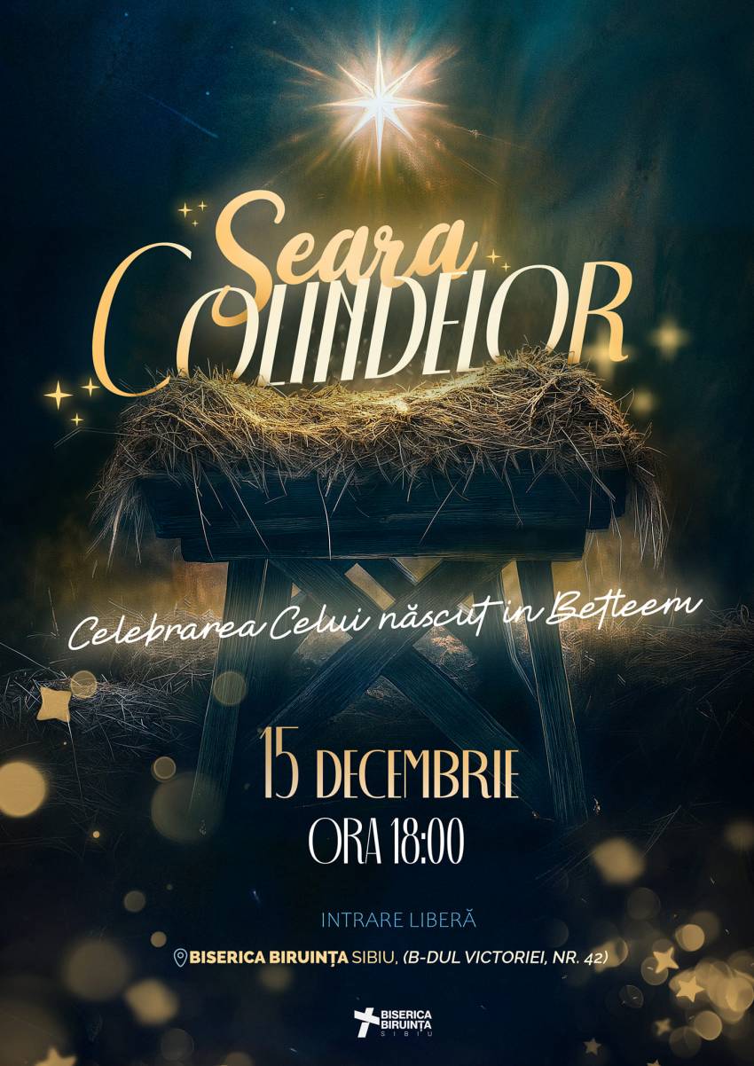 Seara Colindelor la Biserica Biruința Sibiu