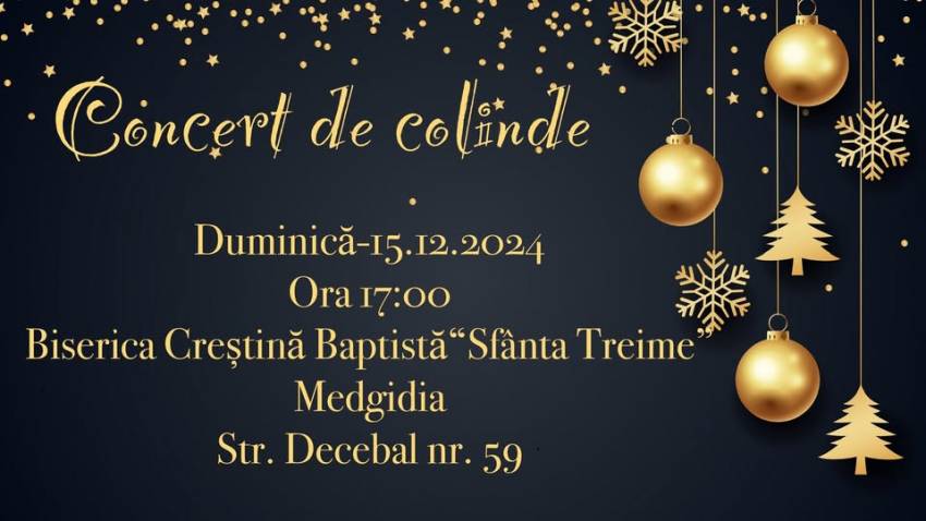 Concert de Crăciun la Biserica Sfânta Treime Medgidia