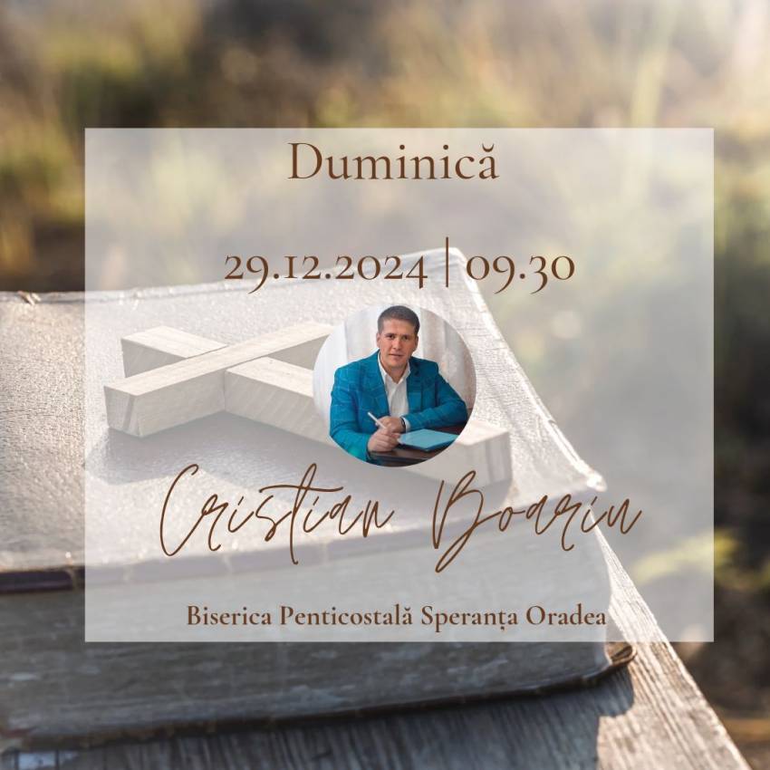 Cristi Boariu la Biserica Speranţa Oradea