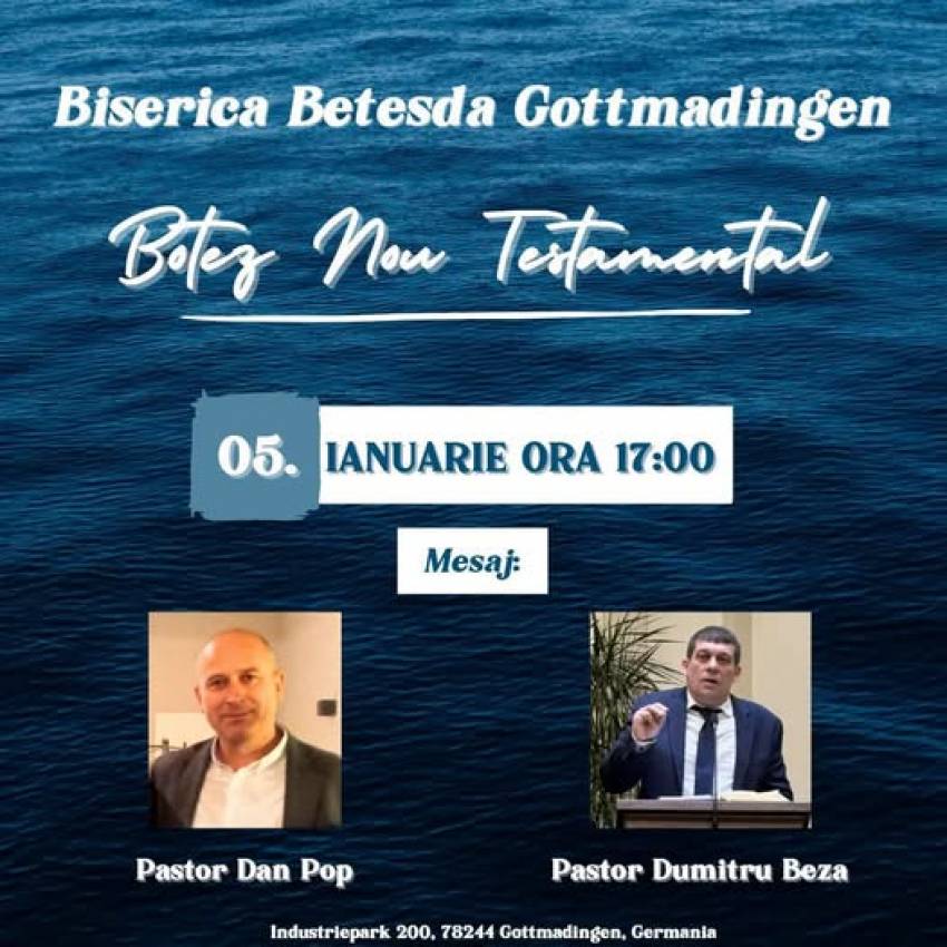 Botez la Biserica Betesda Gottmadingen