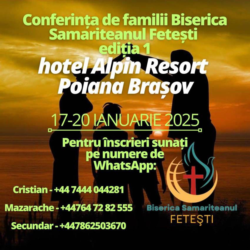 Conferință pentru familii la Poiana Braşov