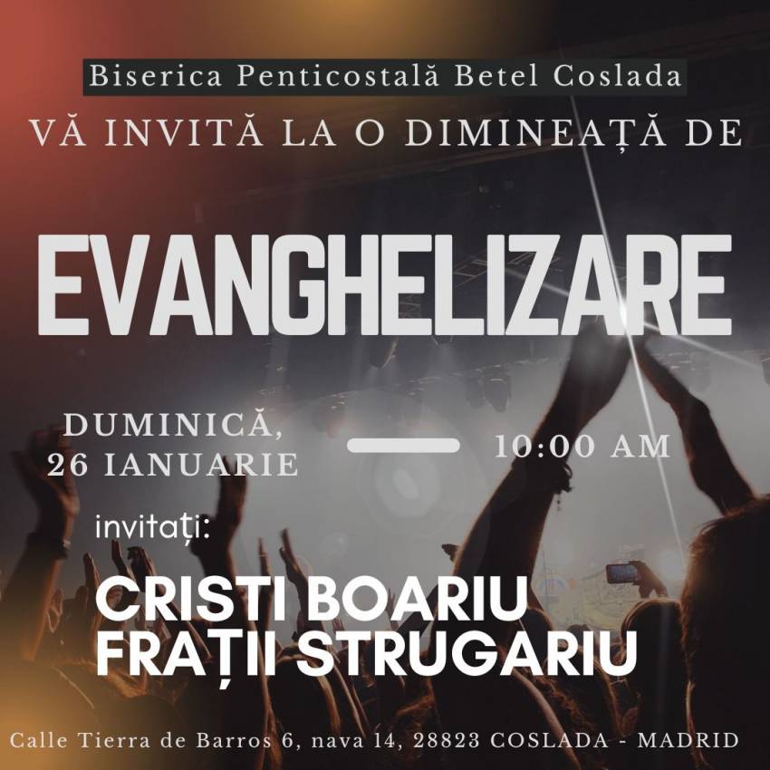 Cristi Boariu la Biserica Betel Coslada