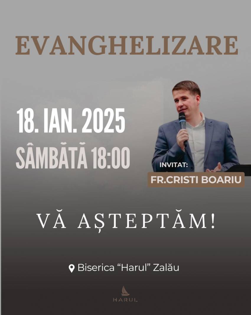 Cristi Boariu la Biserica Harul Zalău