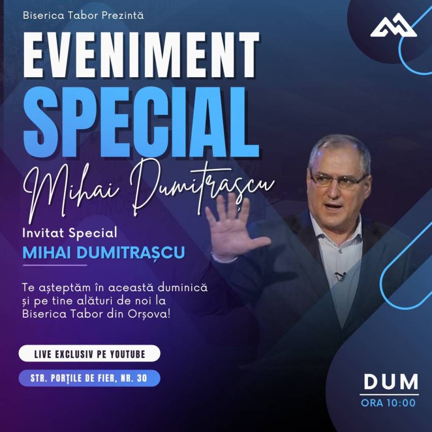 Mihai Dumitrașcu la Biserica Tabor Orșova