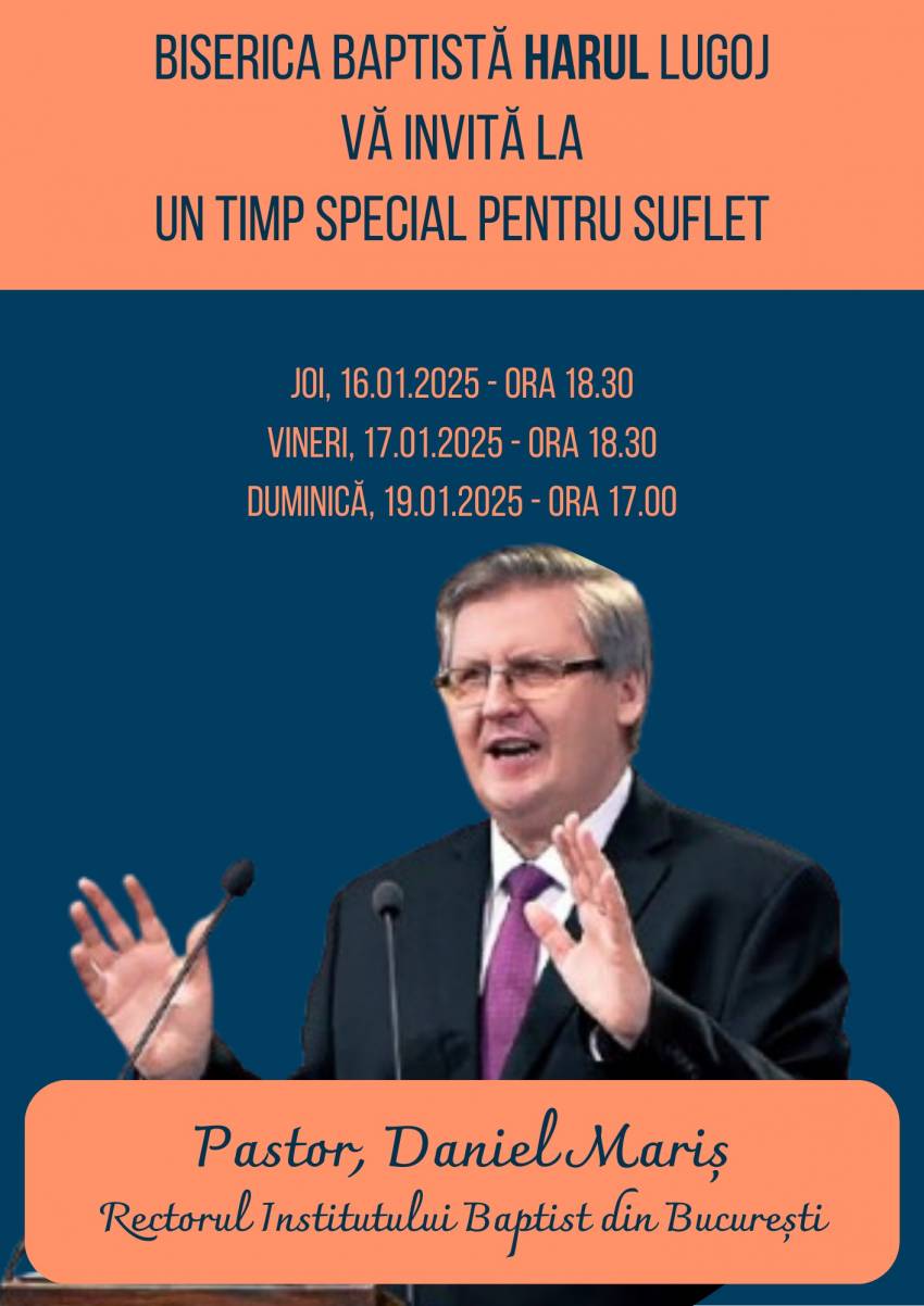 Daniel Mariș la Biserica Harul Lugoj