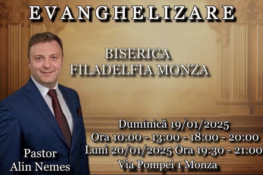 Alin Nemeș la Biserica Filadelfia Monza