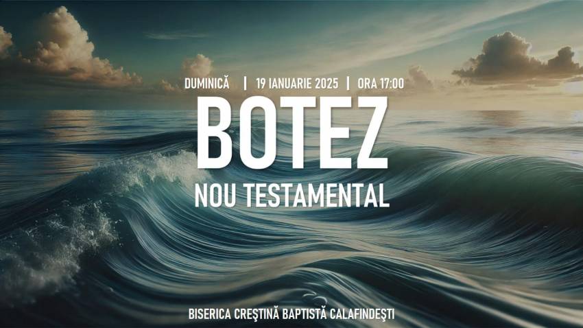 Botez la Biserica Baptistă Calafindești