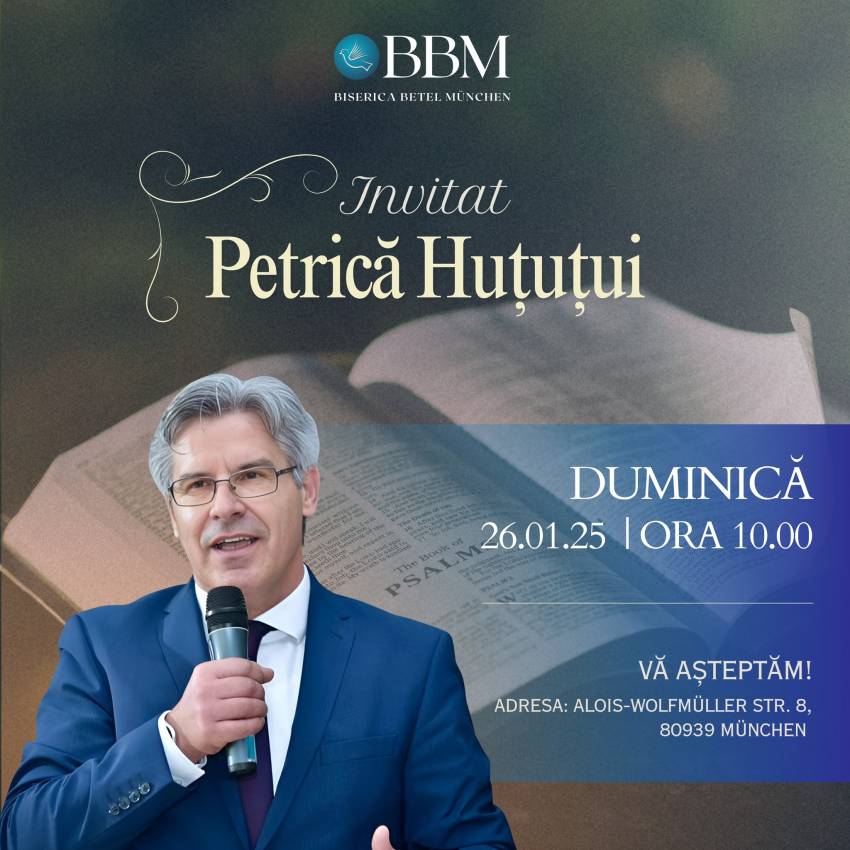 Petrică Huțuțui la Biserica Betel München