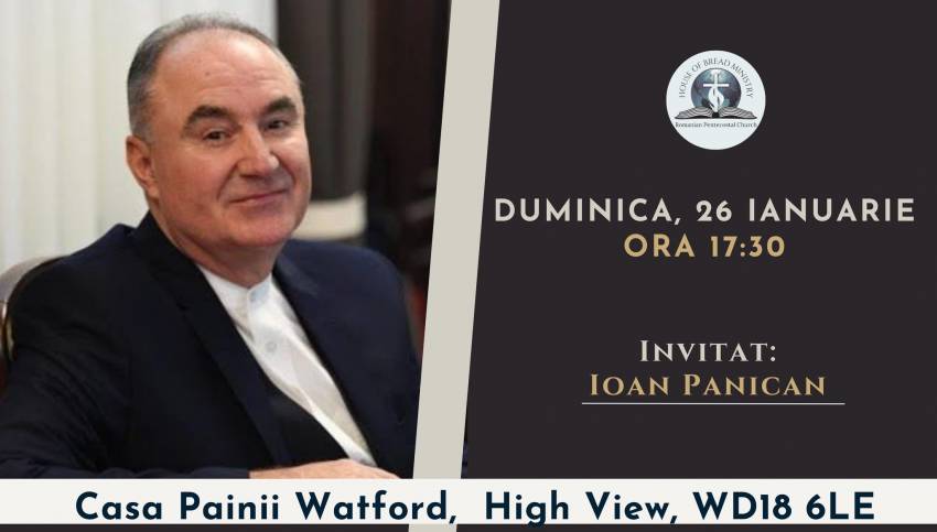 Ioan Panican la Biserica Casa Pâinii Watford