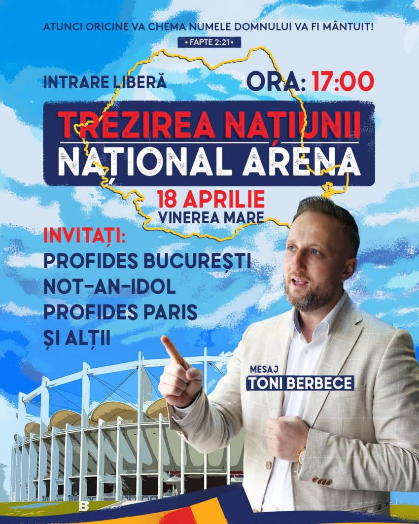 Trezirea Națiunii Ediția a III-a pe Național Arena - 18 aprilie (Vinerea Mare) 
